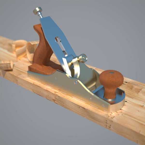 Antique Plane Tool 3D Models