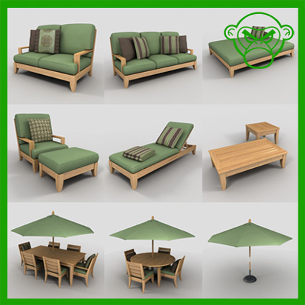 patio set 1 3D Models