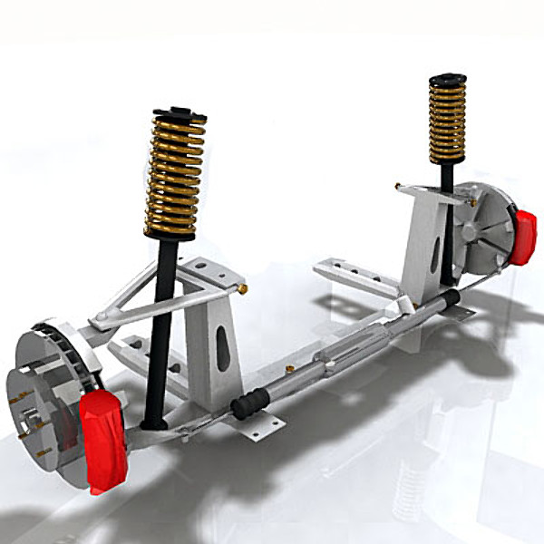 car suspension 3d model - Front suspension by QLEE