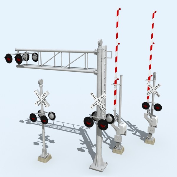 railroad crossings 3D Models