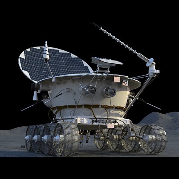 lunokhod 1 3d model - Lunokhod 1 by PerspectX