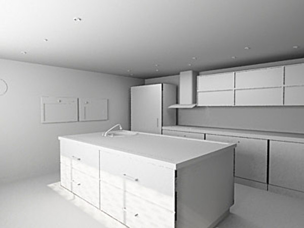 3d model kitchen - Kitchen 3ds by QLEE