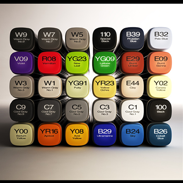 Copic markers 3D Models