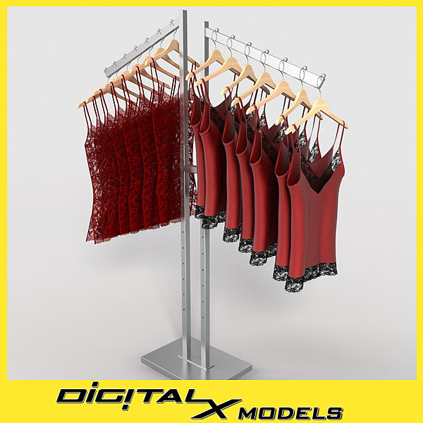 3ds max lingerie rack 1 - lingerie rack 1 by DigitalX
