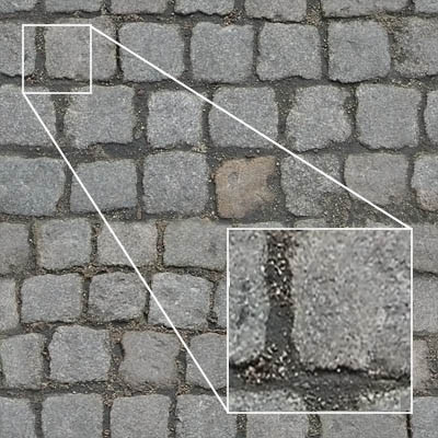 High rez, tileable cobbles