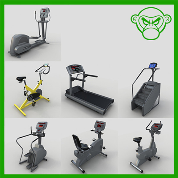 cardio equipment 3D Models