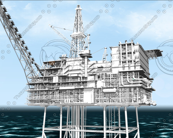 maya oil rig - OIL_Rig.obj.zip by DaleTurbo