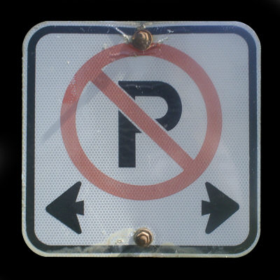 No Parking Sign Texture