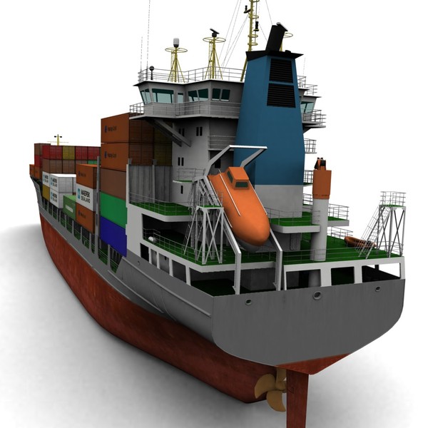 3d container ship - Container_ship.zip by vadikgg
