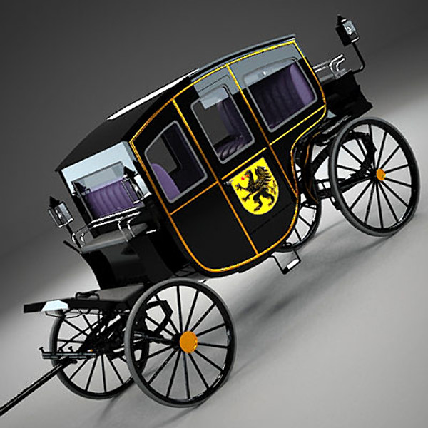 coach vintage 3d max - Vintage Coach by QLEE
