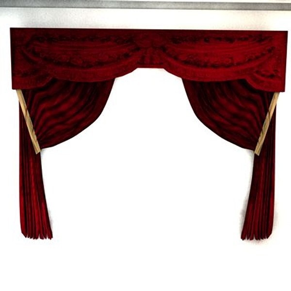 theater curtains pose