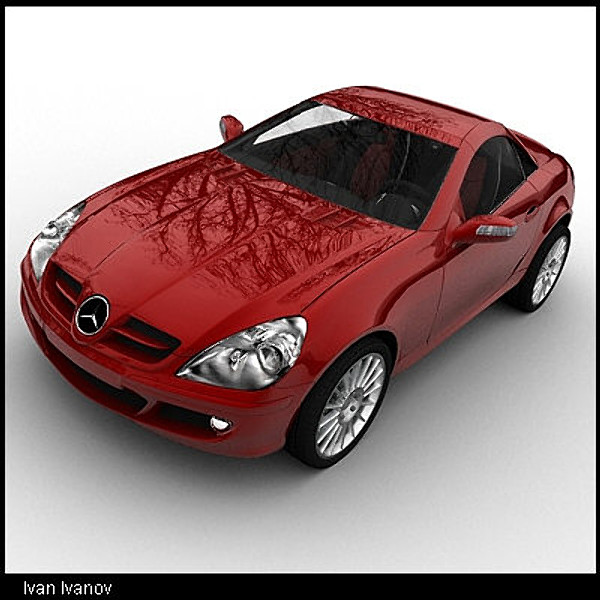mercedes slk 2004 s 3d model - Mercedes SLK 2004 by vankata