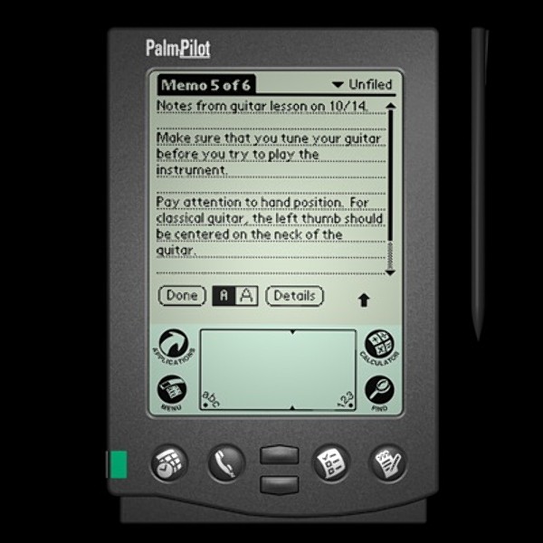 PalmPilot (1996) by Jeff Hawkins and Palo Alto Design Group 3D Models