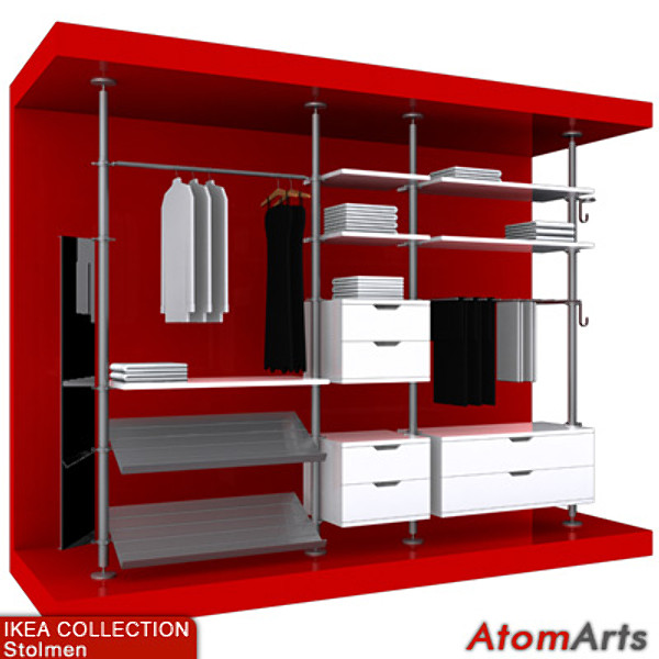 IKEA Stolmen Bedroom Storage 3D Models