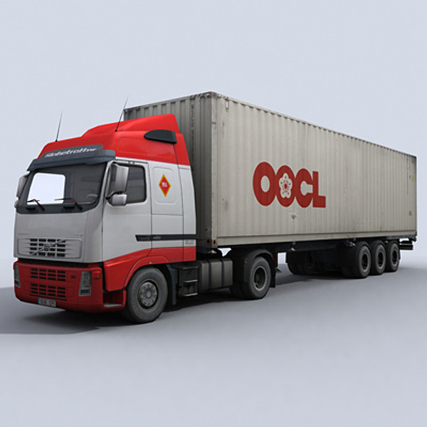Container Truck 2 3D Models