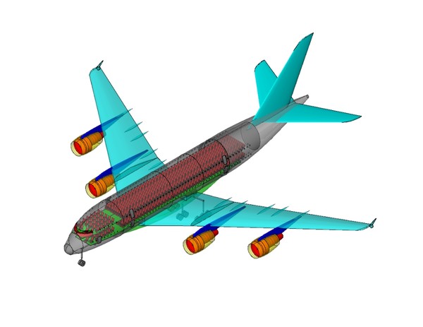 3d a380 assembly - A380(New).dwg or .dxf(zip) or .skp(zip) by RodgerSaintJohn