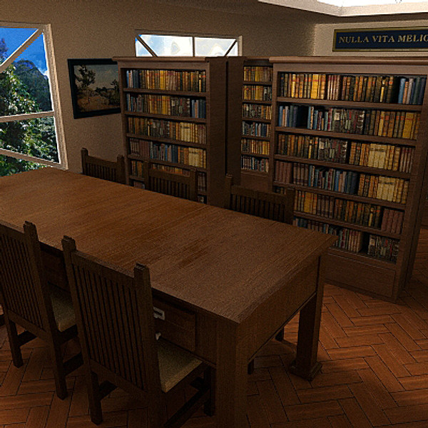 Library Interior 3D Models
