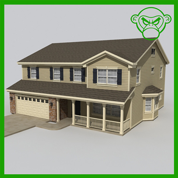 3d house - house_29 by monkeyodoom