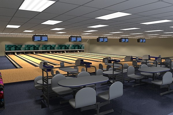 bowling alley(max7).zip 3D Models
