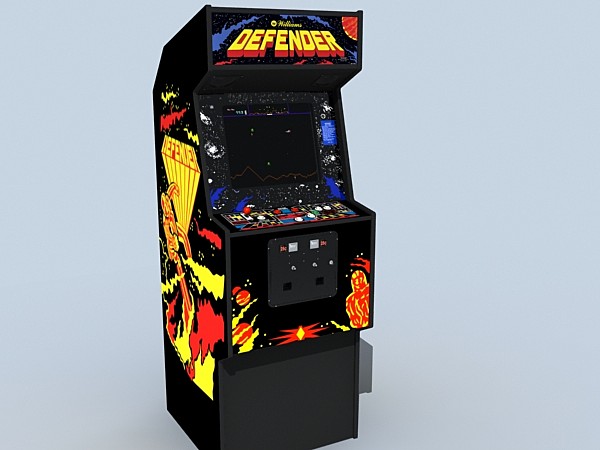 defender arcade 3D Models