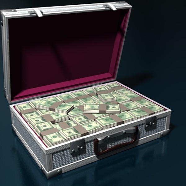 3dsmax cash suitcase - Cash suitcase by scripter