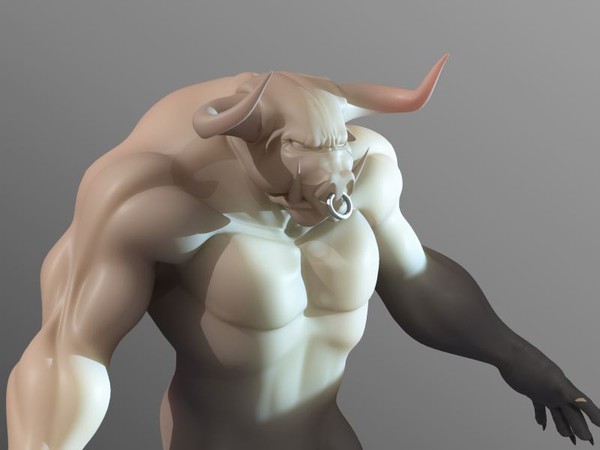 4 Minotaur - Half human half bull 3D Models