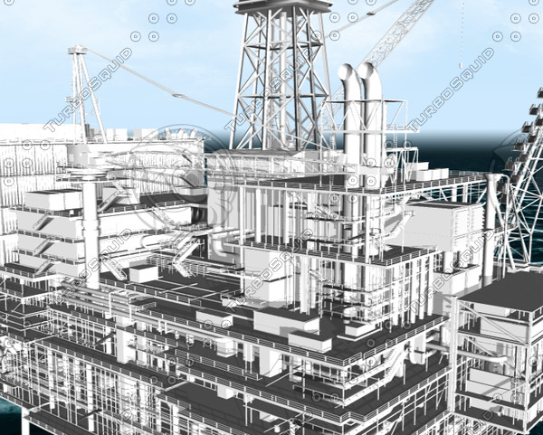 maya oil rig - OIL_Rig.obj.zip by DaleTurbo