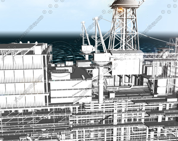 maya oil rig - OIL_Rig.obj.zip by DaleTurbo