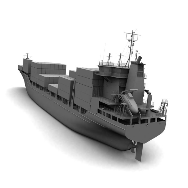 3d container ship - Container_ship.zip by vadikgg