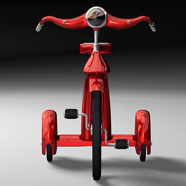 3d retro tricycle model - Retro Trike by Hystoria
