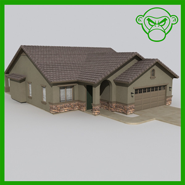 house set 3d model - house sets 1-3-4 by monkeyodoom