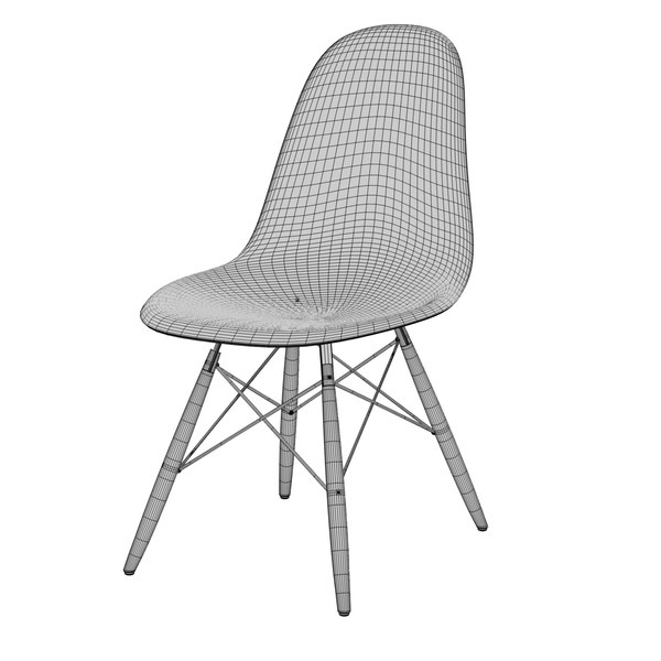 3d 3ds chair charles eames plastic - Eames Plastic Side Chair by BBB3viz