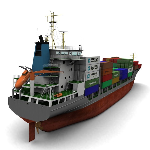 3d container ship - Container_ship.zip by vadikgg