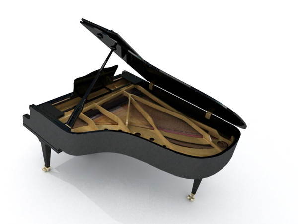grand piano 3d max - GRAND PIANO by Nodexis