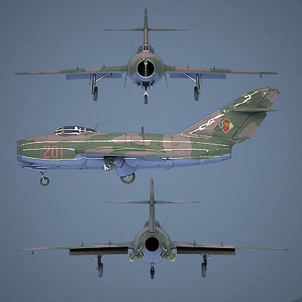 3d mig-15 cockpit pilot model - MiG-15 by luki82