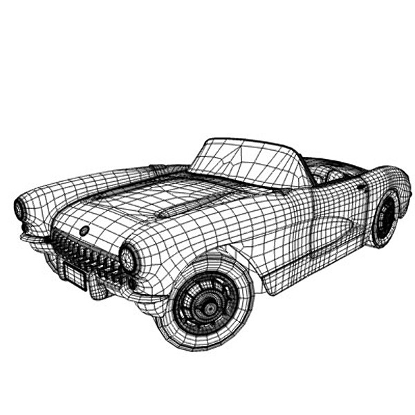 ChevroletCorvette57_OBJ/FBX/3DS