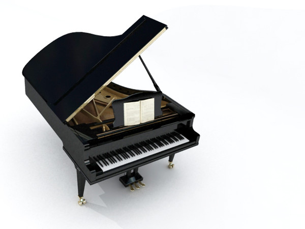 grand piano 3d max - GRAND PIANO by Nodexis
