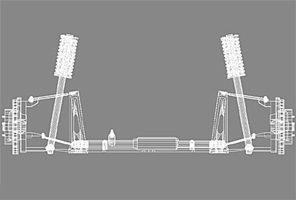 car suspension 3d model - Front suspension by QLEE