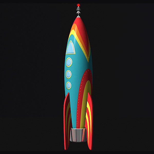 3d 3ds toy rocket - Toy Rocket by Hystoria