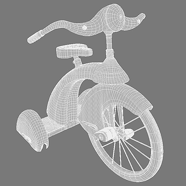 3d retro tricycle model - Retro Trike by Hystoria