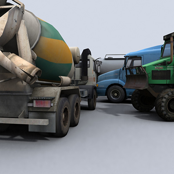 3d model realtime trucks vol 1 - Trucks Collection Vol.1 by papillon