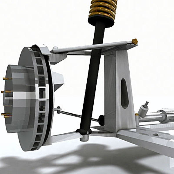 car suspension 3d model - Front suspension by QLEE