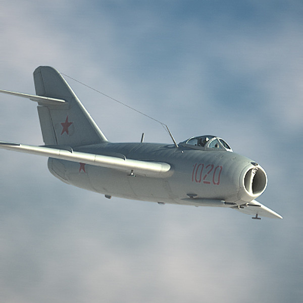 3d mig-15 cockpit pilot model - MiG-15 by luki82