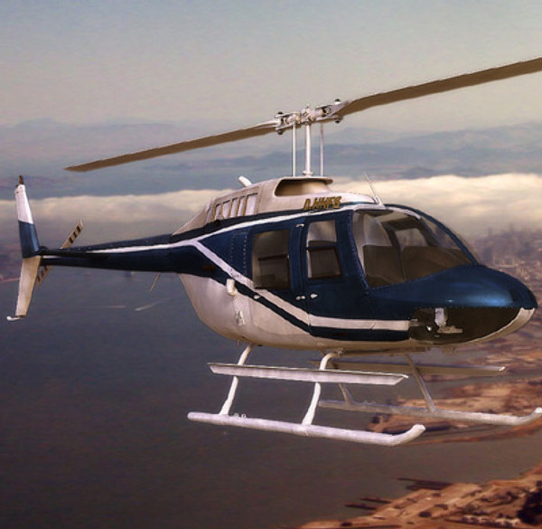 Bell206 JetRanger helicopter 3D Models