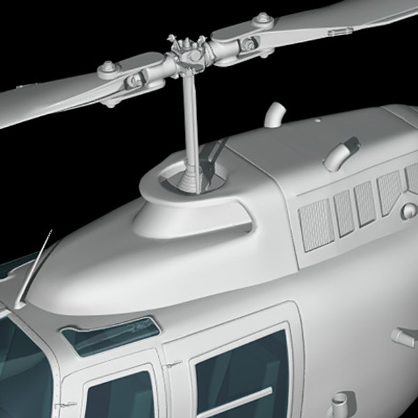 3d model of helicopter bell - Bell206 JetRanger helicopter by earth art
