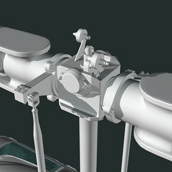 3d model of helicopter bell - Bell206 JetRanger helicopter by earth art