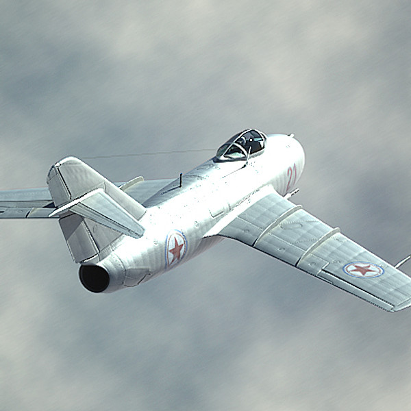 3d mig-15 cockpit pilot model - MiG-15 by luki82