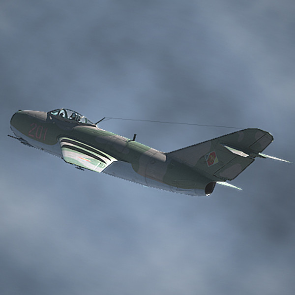 3d mig-15 cockpit pilot model - MiG-15 by luki82