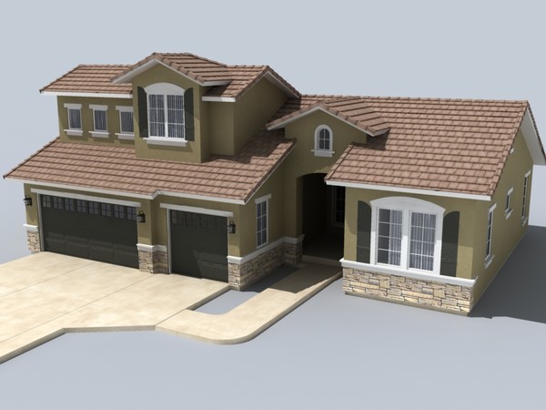 house set 3d model - house sets 1-3-4 by monkeyodoom