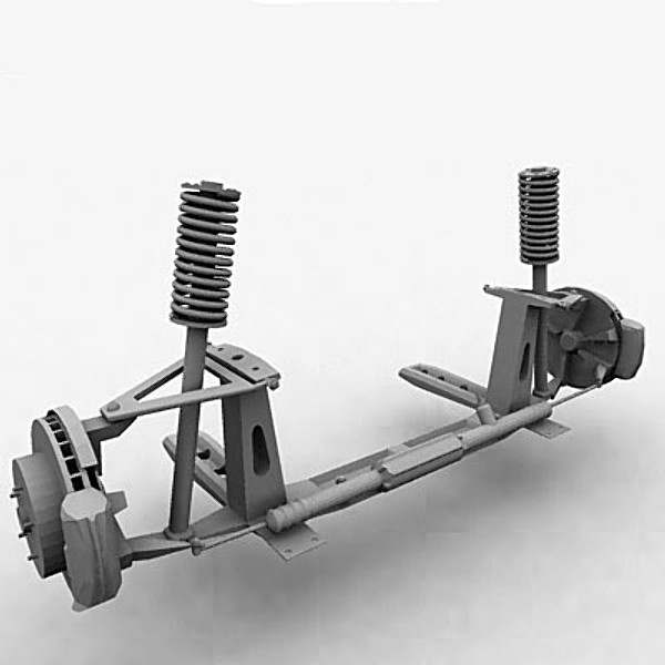 car suspension 3d model - Front suspension by QLEE